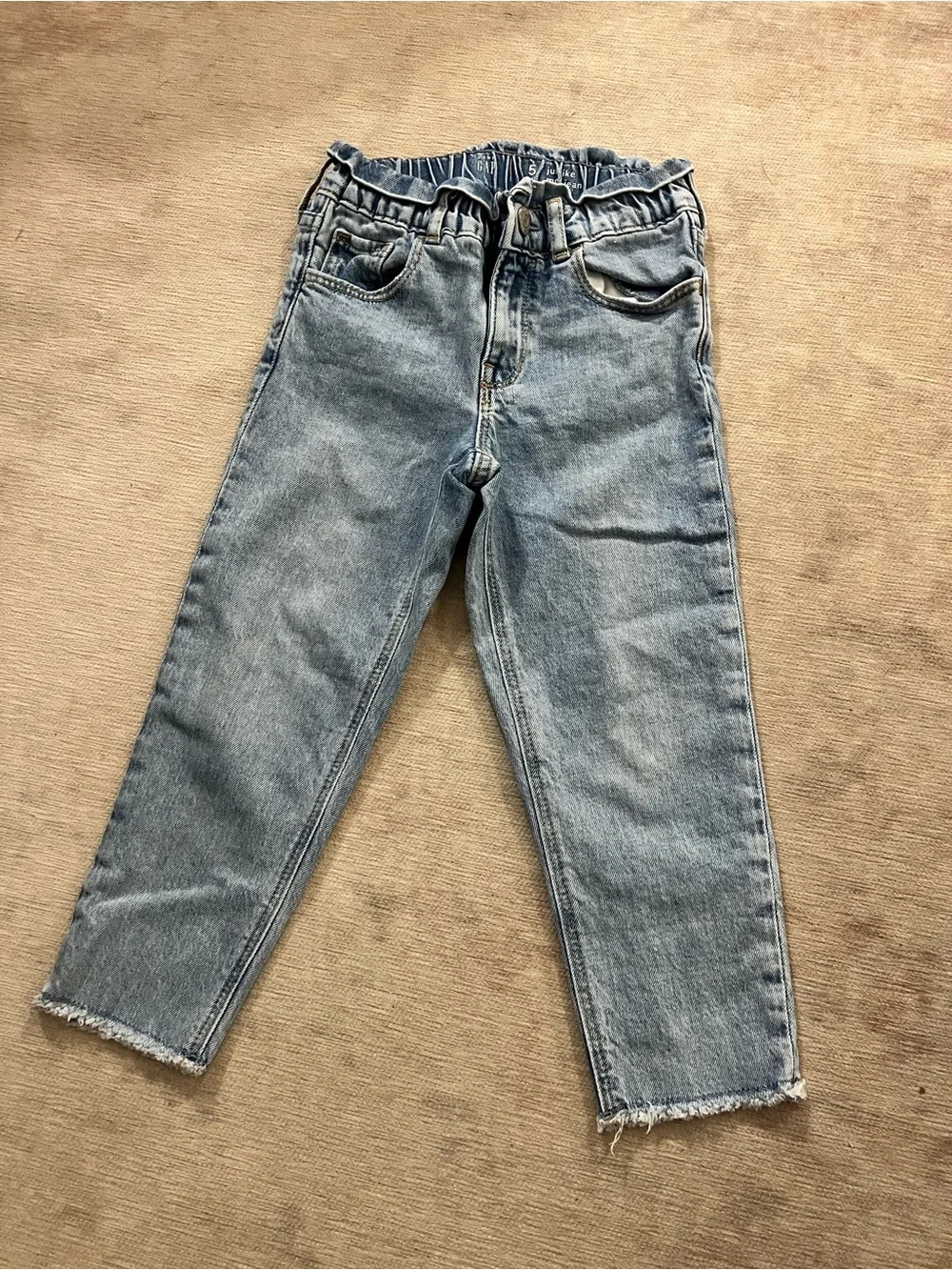 GAP High-Rise Light Wash Blue Jeans